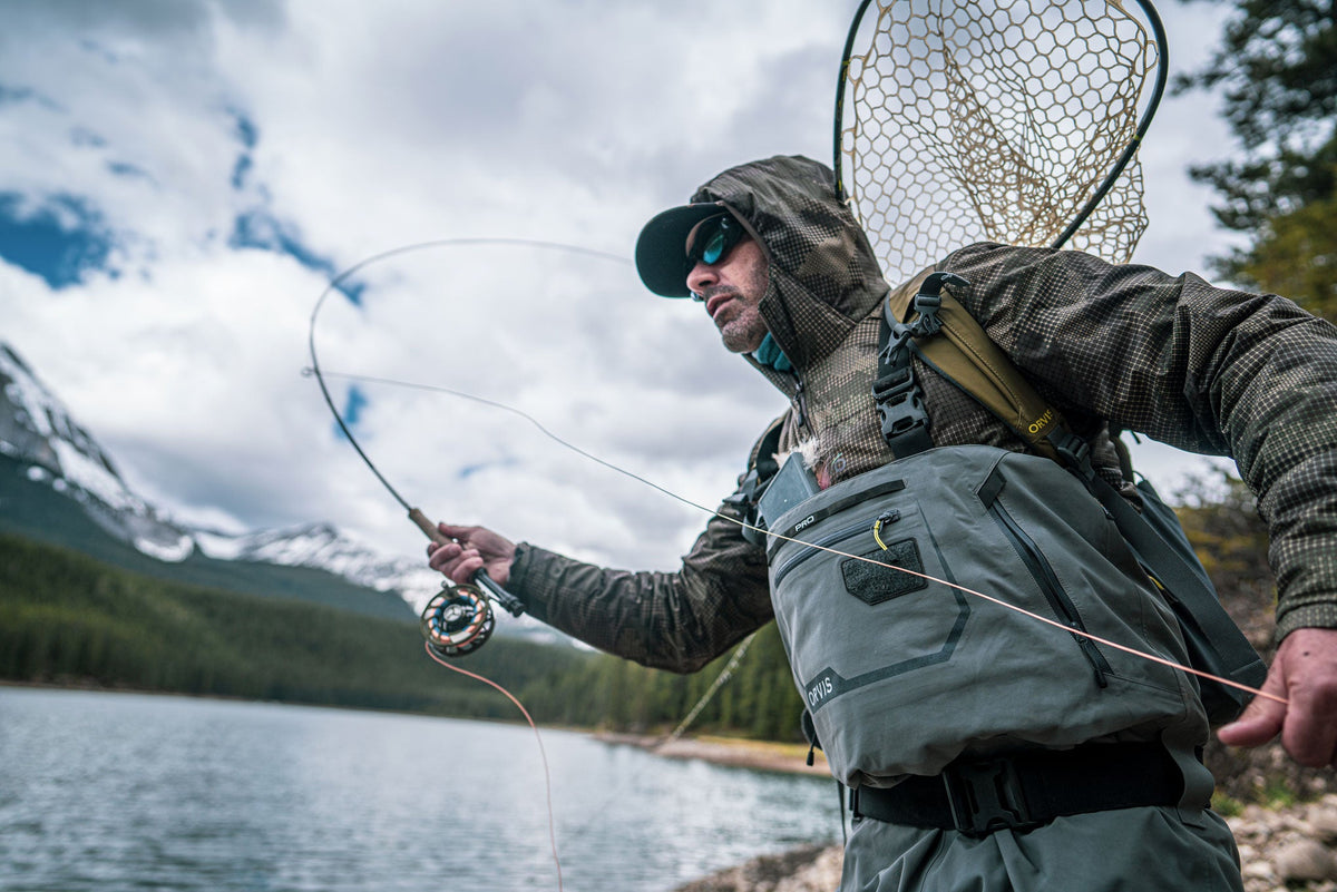 Chemise de pêche Orvis Trout Bum homme M manches longues poches nylon Chemise de pêche Orvis Trout Bum homme M manches longues poches nylon