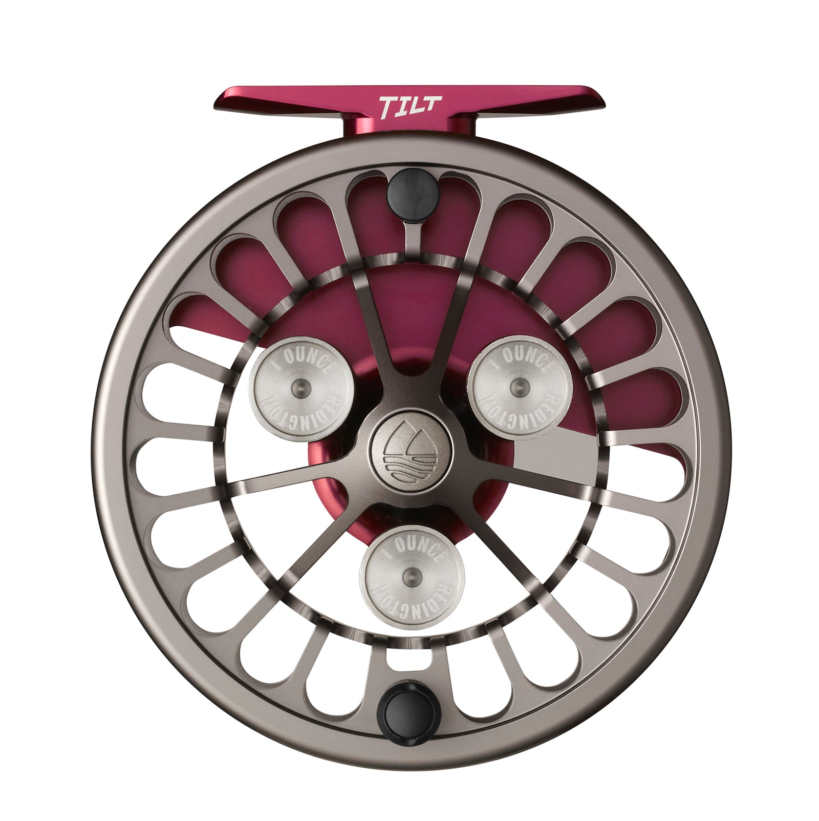 Redington TILT Reel Euro Nymph 2-5 ESN Fly Reel in Garnet Red & Gunmetal Gray