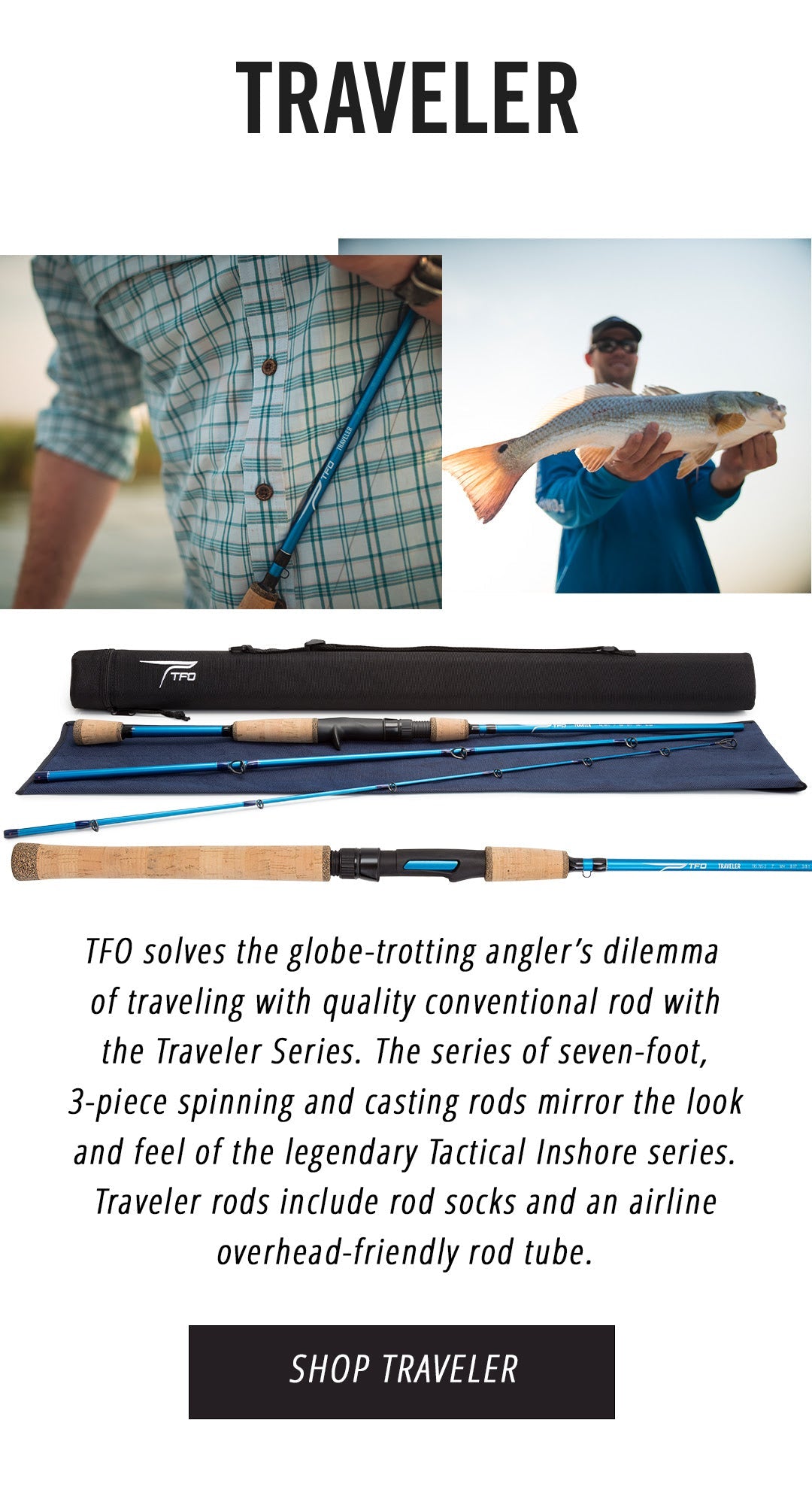 TFO Traveler Spinning Rods