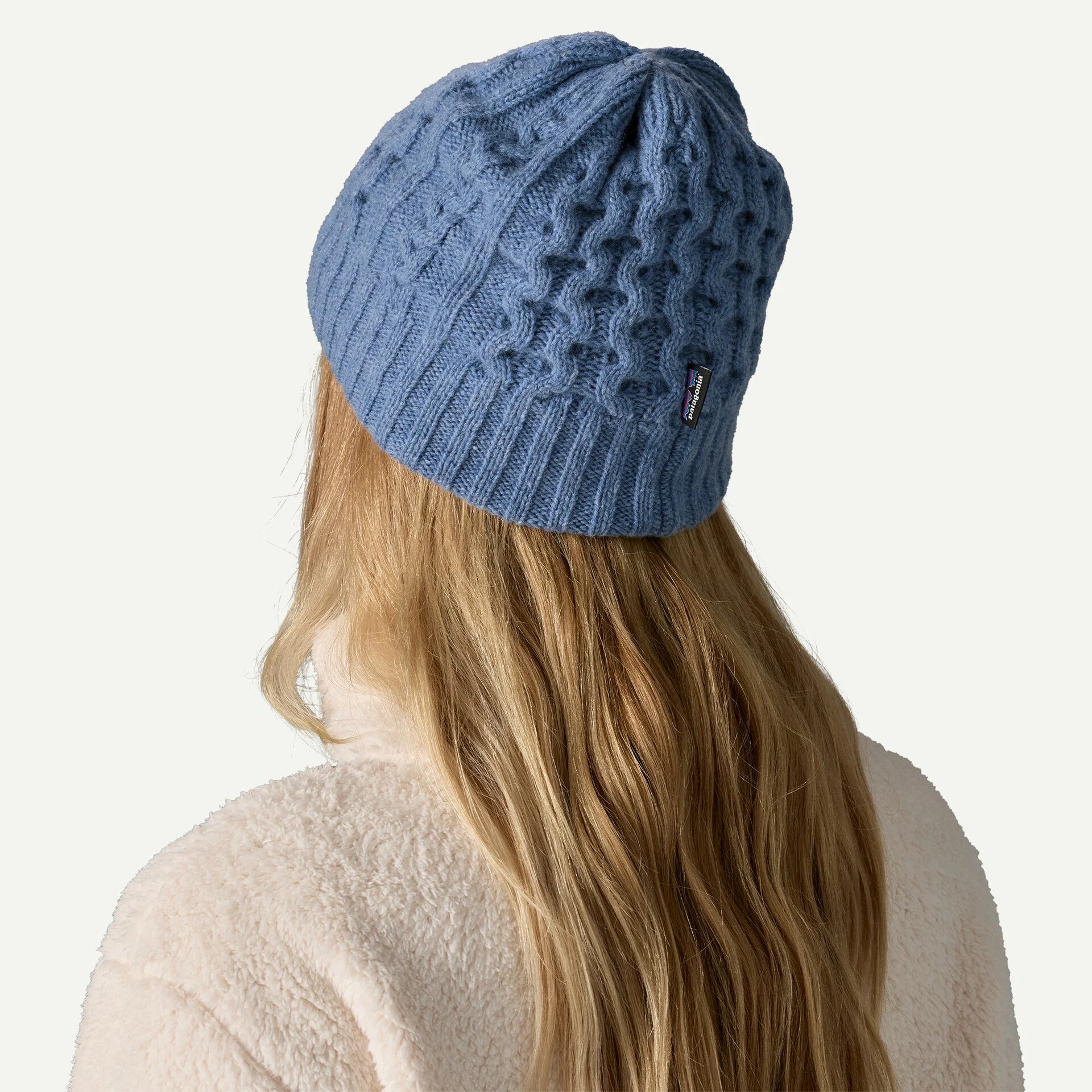 Patagonia Coastal Cable Beanie in Barnacle Blue