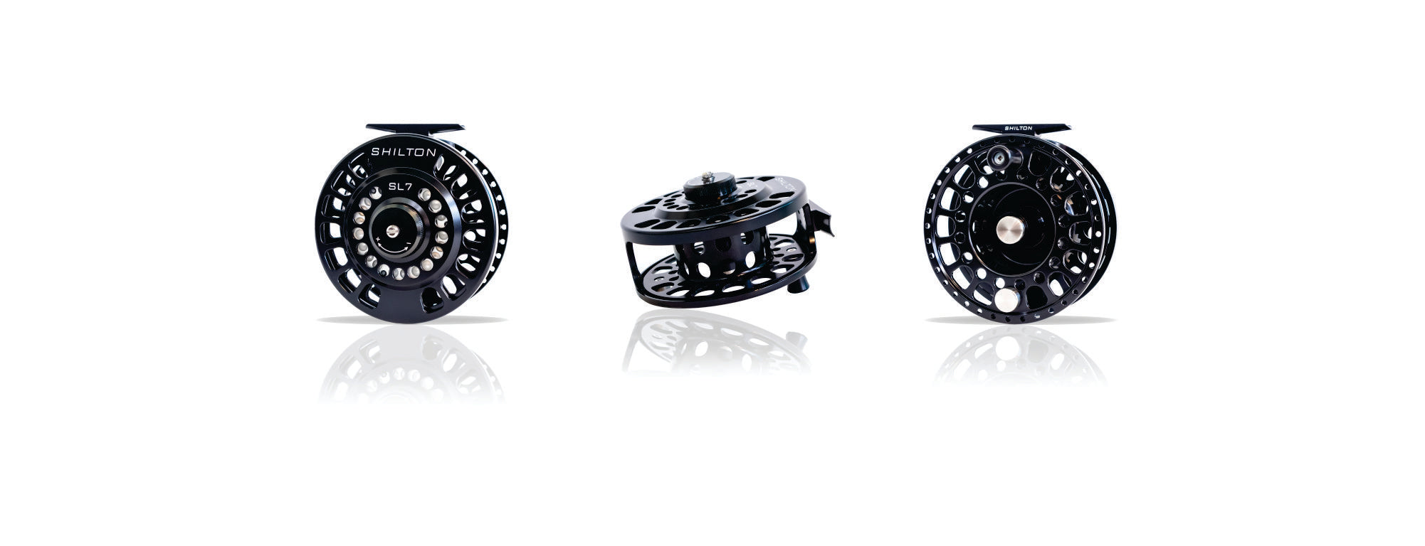 Open Box Shilton SL7 Reels (11-12wt) in Titanium Silver