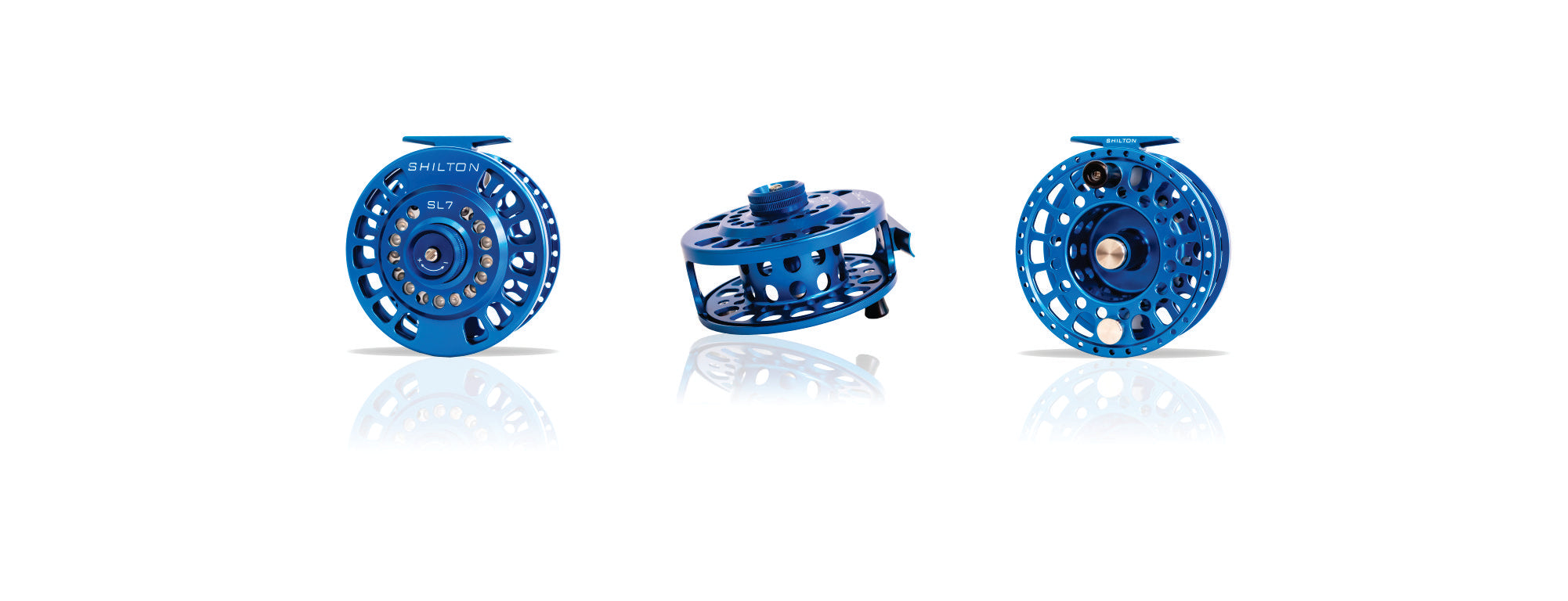 Open Box Shilton SL7 Reels (11-12wt) in Titanium Silver