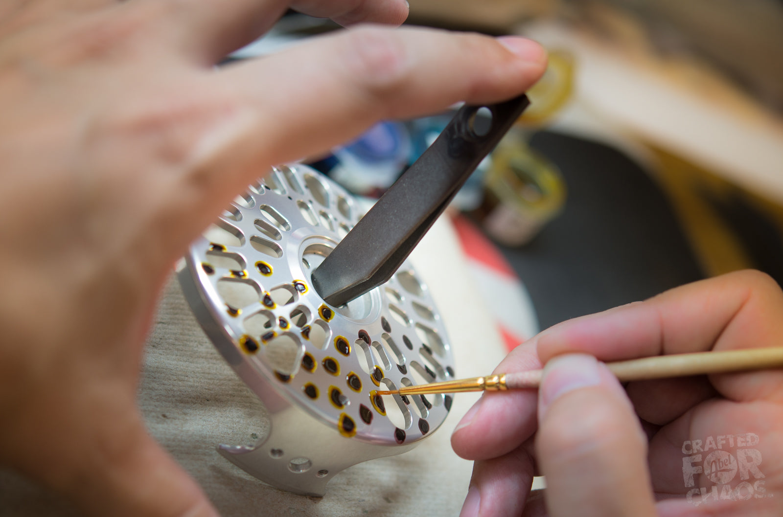 Abel SDF Fly Reel - "DeYoung Cutthroat Flank"