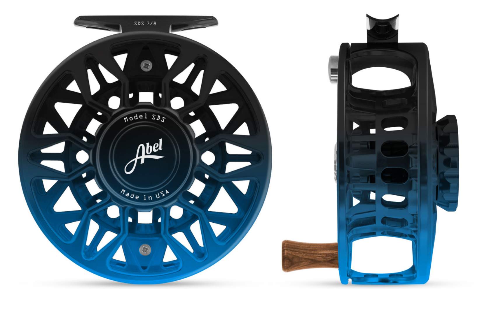 Abel SDS Black Platinum Fade Fly Reels