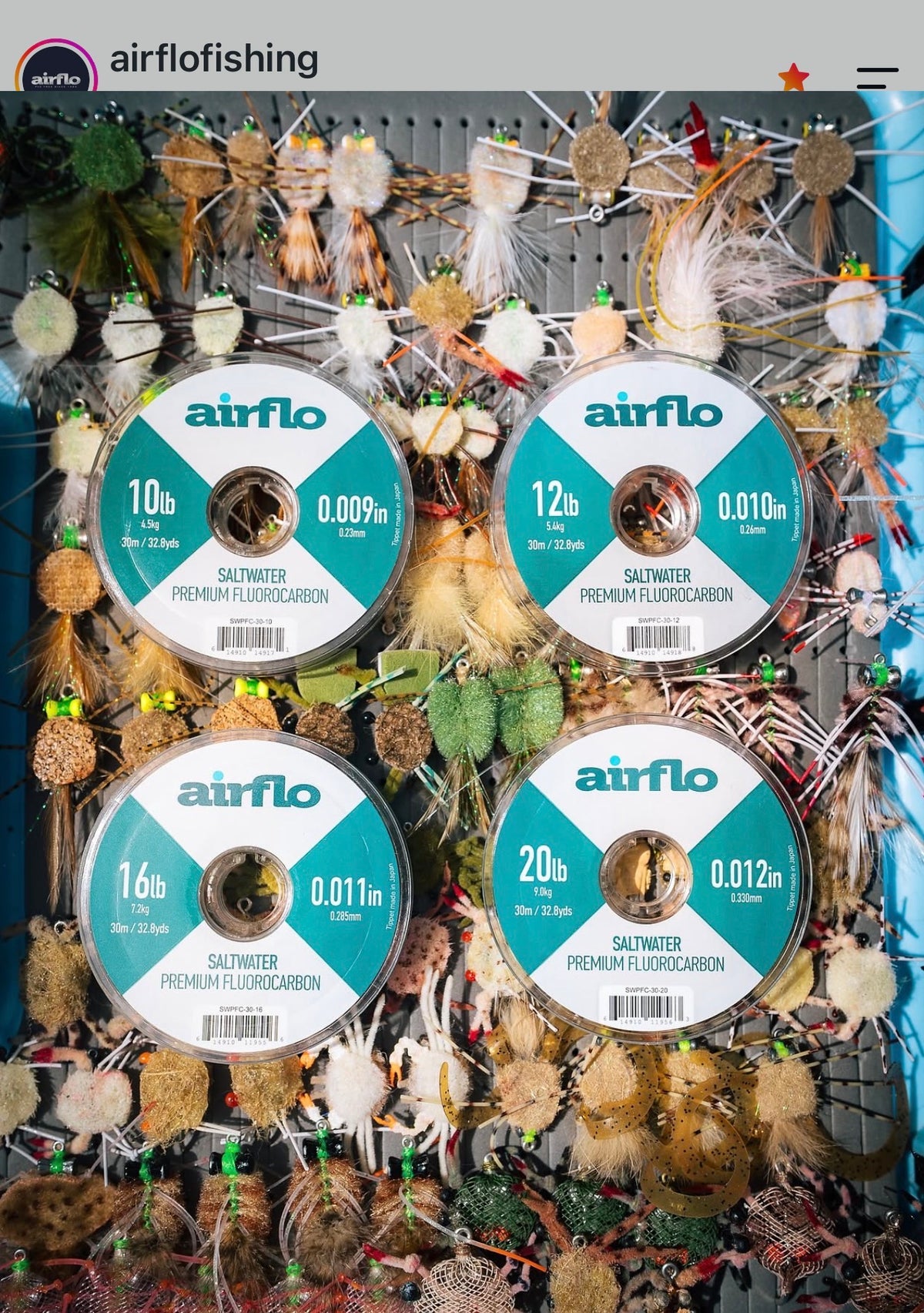 AIRFLO SALTWATER FLUOROCARBON - 30M
