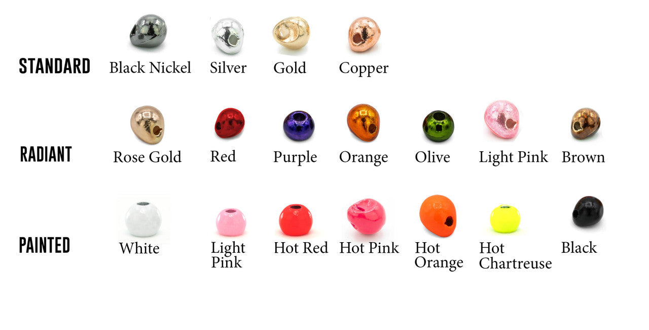 Umpqua Slotted Tungsten Beads in Radiant Light Pink