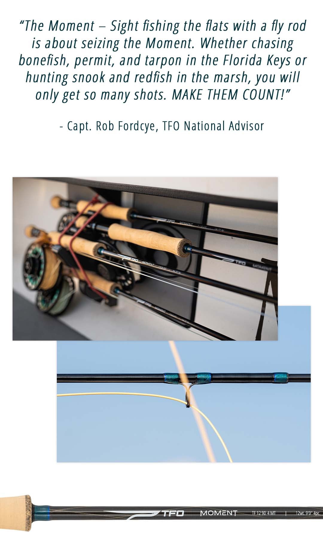 TFO Moment 10wt PERMIT & TARPON Combo Fly Rod Outfit - New!