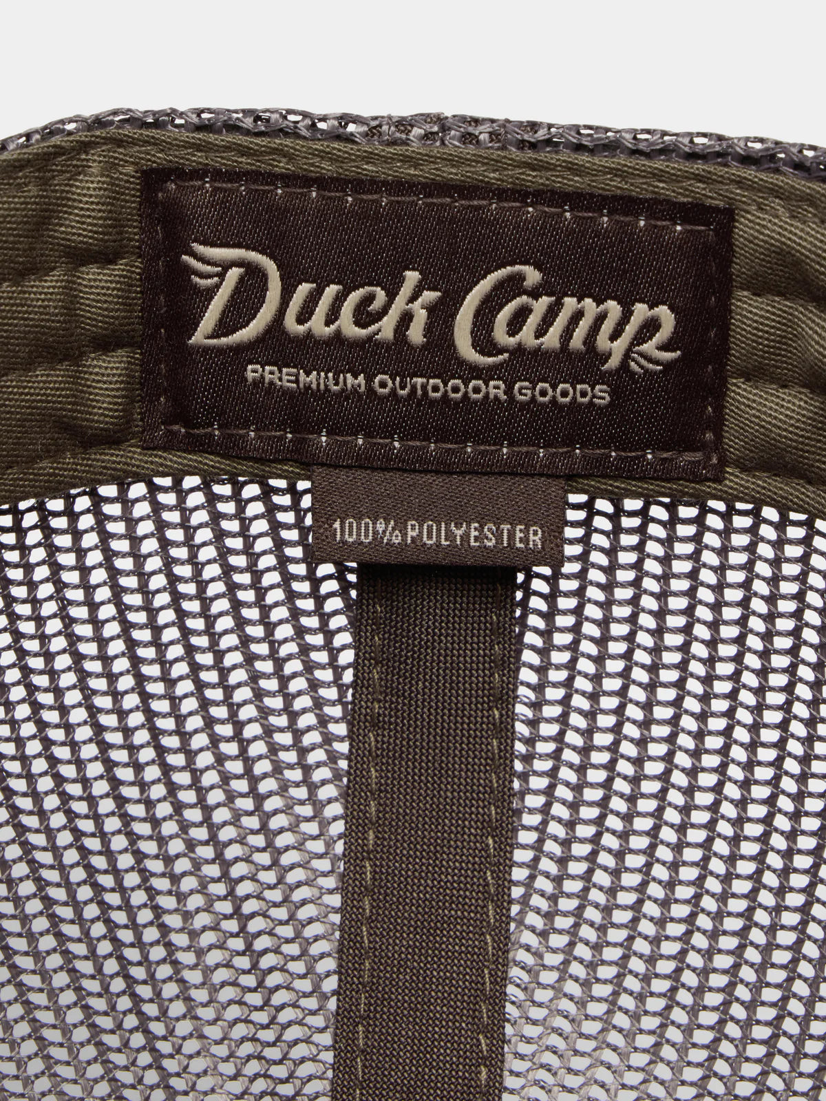 Duck Camp Trucker Hat in Woodland Camo