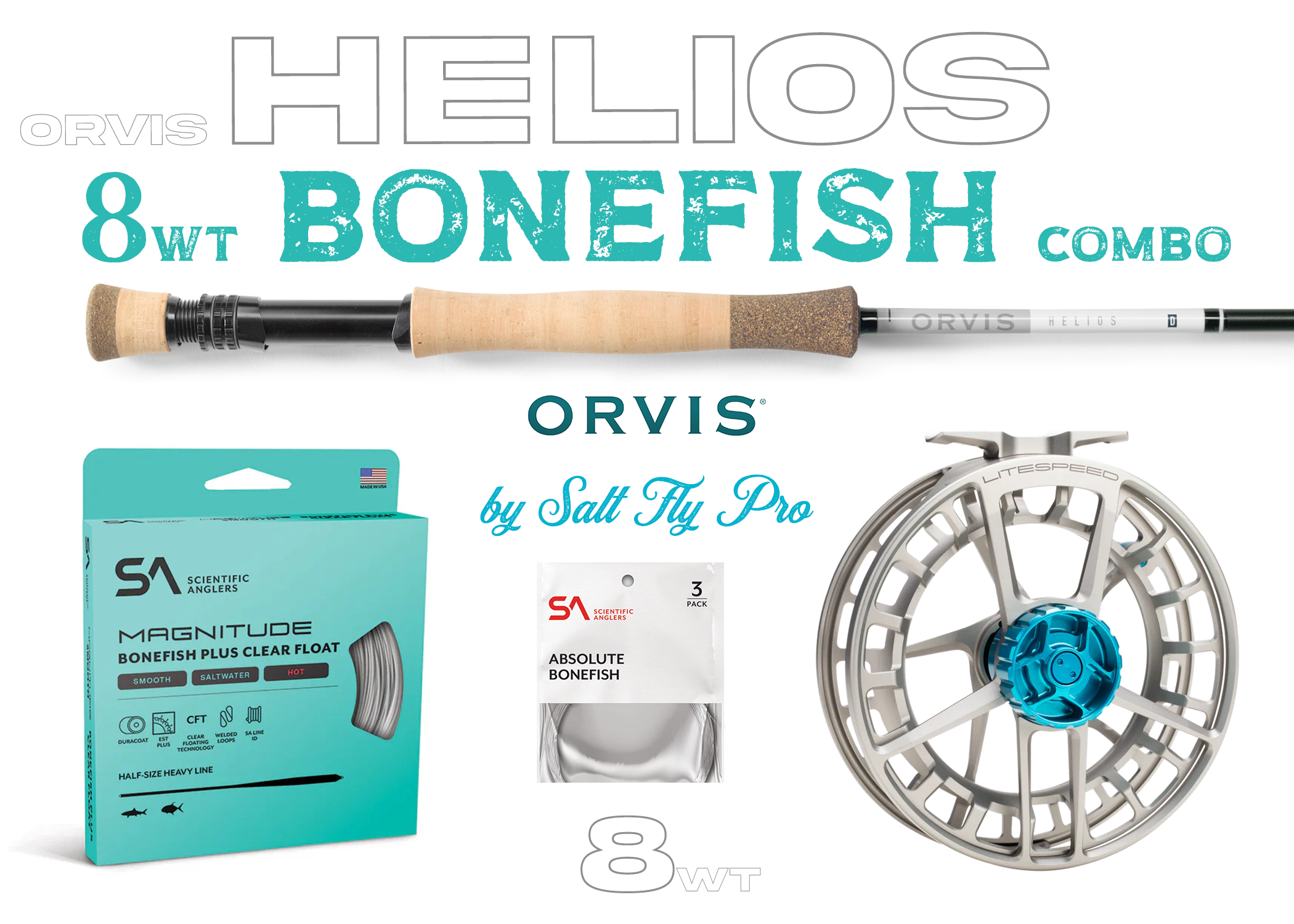 Orvis Helios D 7wt BONEFISH Fly Rod Combo Outfit - New!