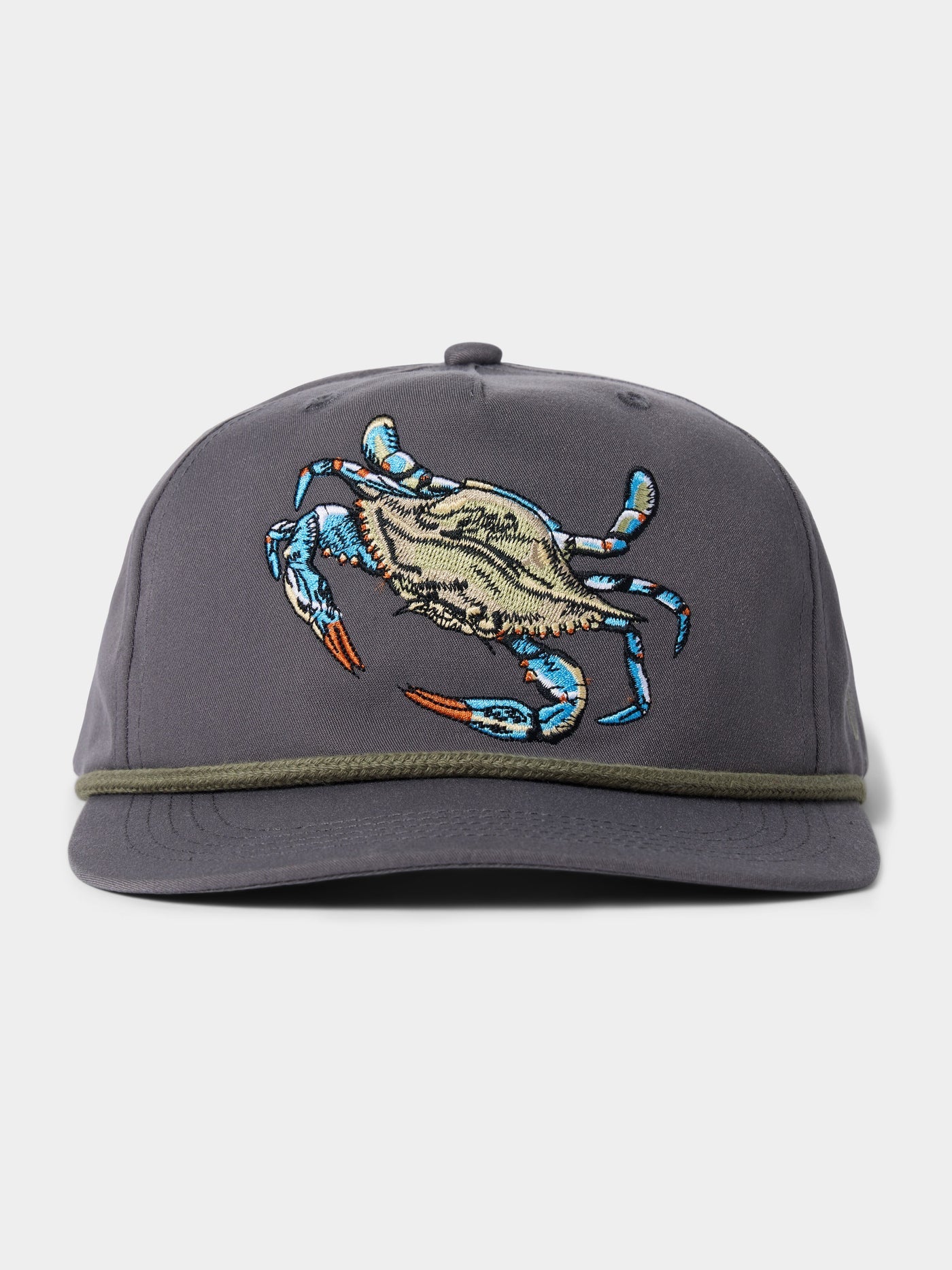 Duck Camp Blue Crab Hat in Charcoal
