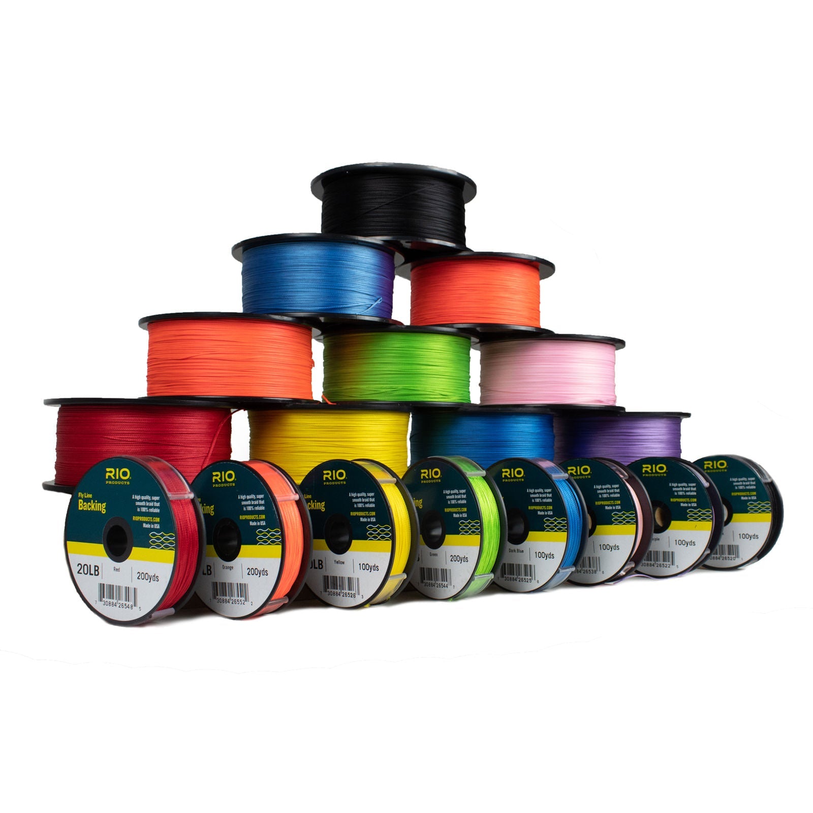 RIO 300yds 30lb Fly Line Backing (10 Color Options)