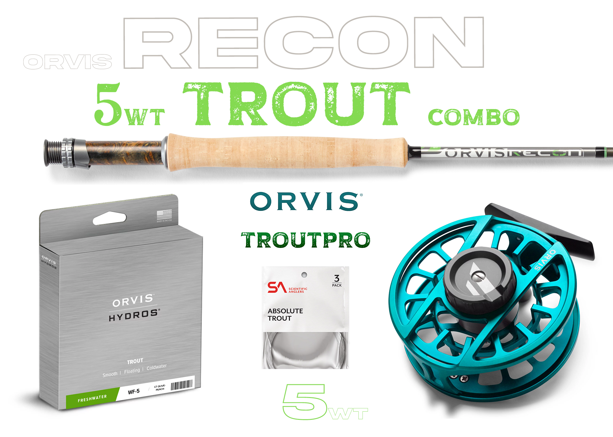 Orvis Recon 5wt TROUT Combo Fly Rod Outfit
