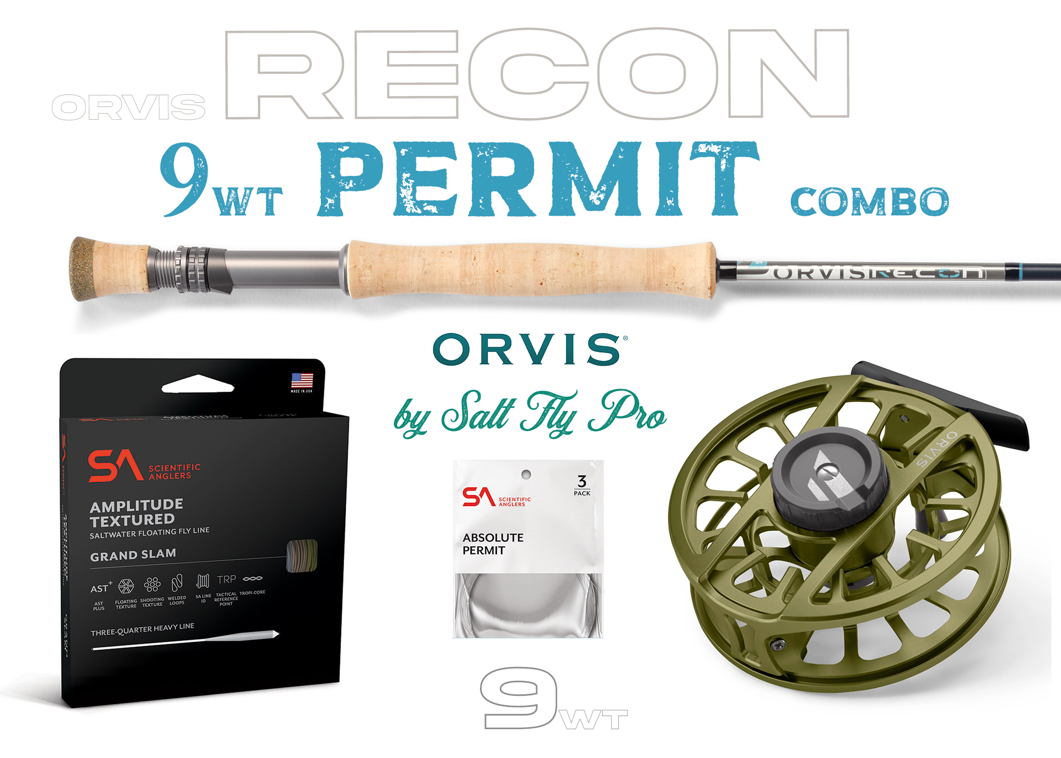 Orvis Recon 9wt PERMIT Combo Fly Rod Outfit