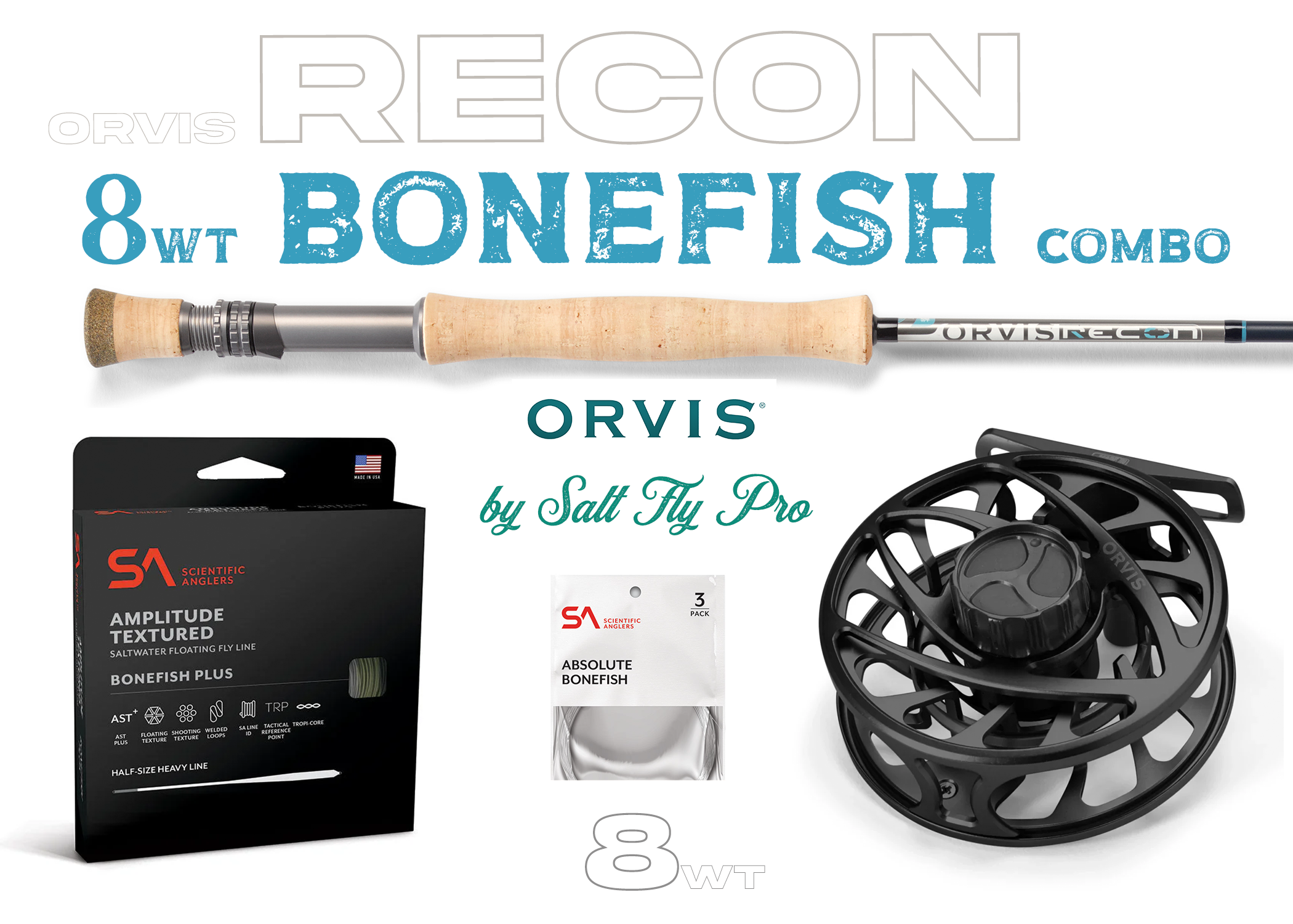 Orvis Recon 8wt BONEFISH Combo Fly Rod Outfit
