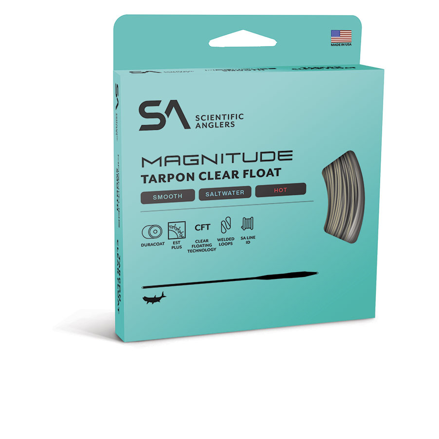 Scientific Anglers Magnitude Textured TARPON Fly Line with 12' Clear Floating Tip or Full Clear - NEW!