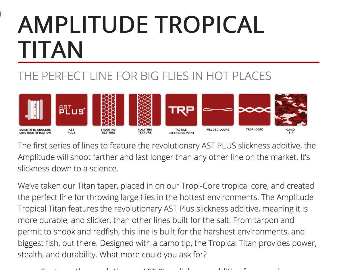 Scientific Anglers Amplitude Tropical/Jungle Titan Fly Line