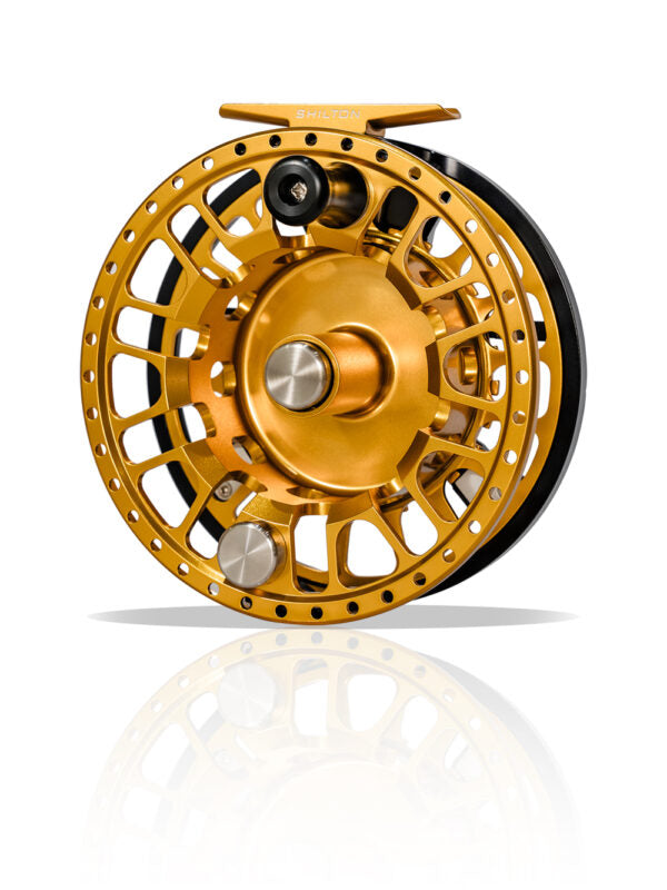 Shilton SR12 Reel (12wt+) in Black & Gold
