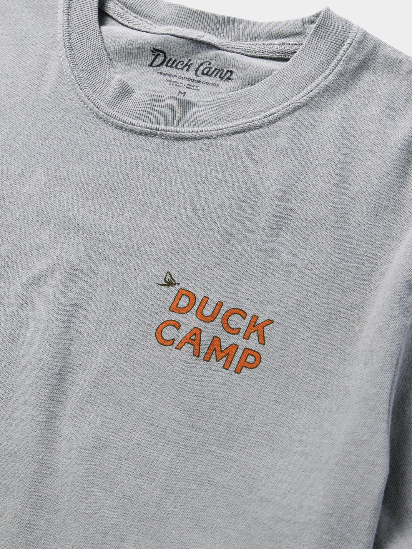 Duck Camp Trout Camp Tee in Anchor Grey