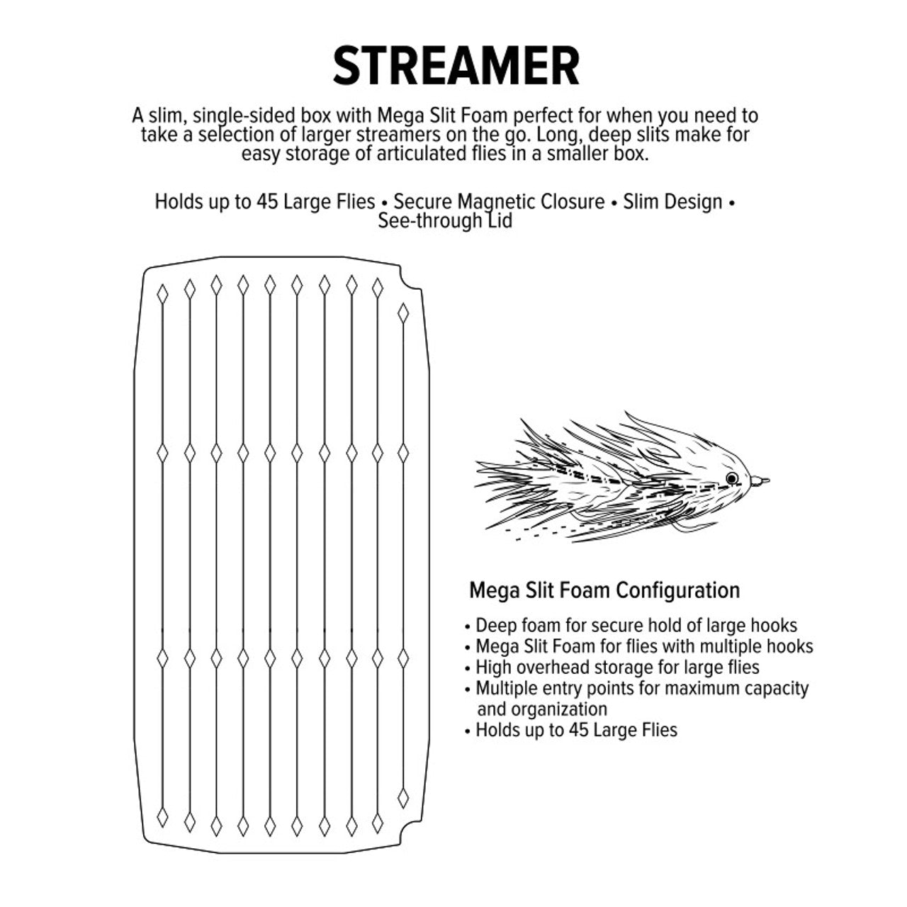 Umpqua UPG Foam Streamer Fly Box