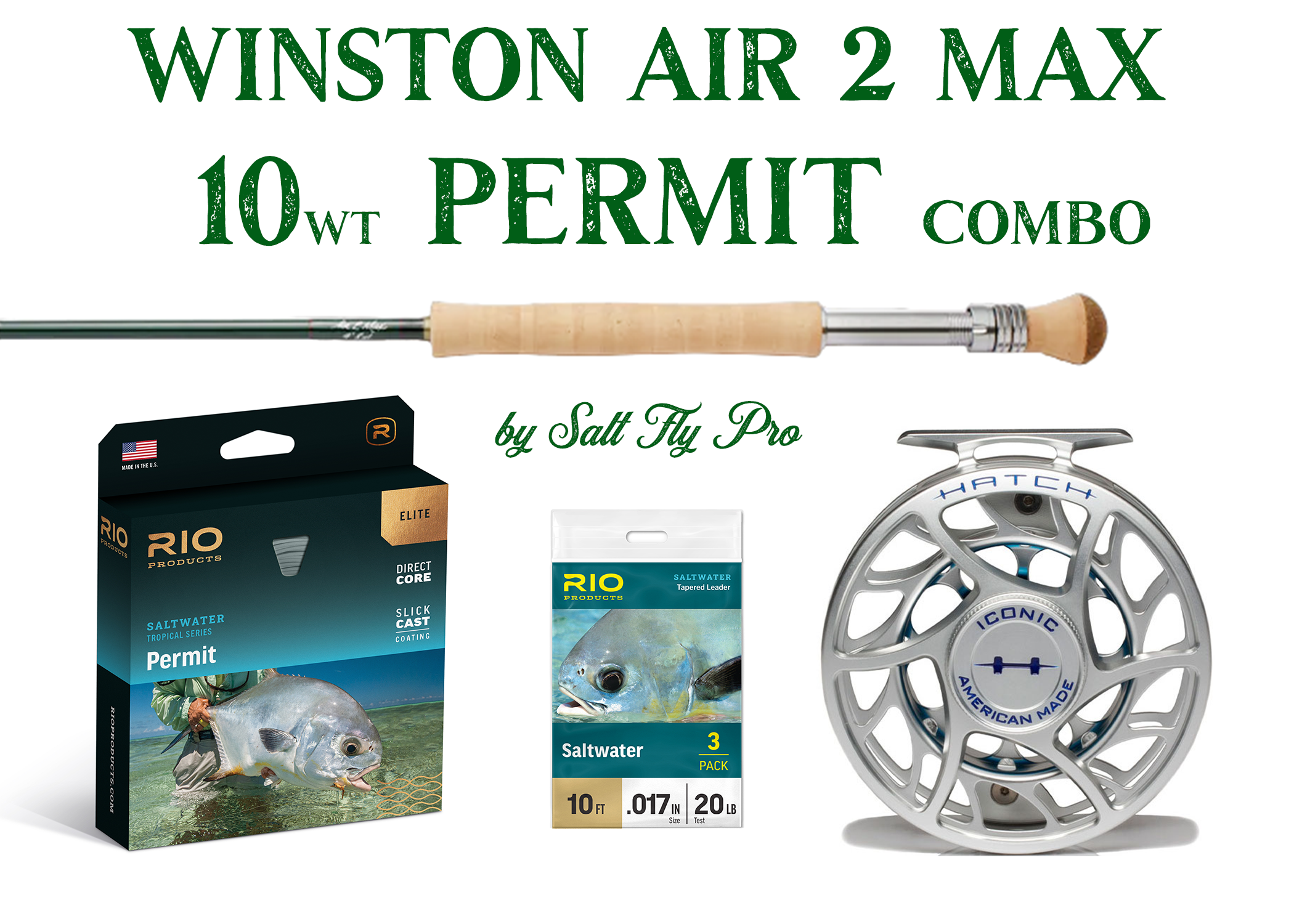 Winston Air 2 MAX 10wt Tarpon Fly Rod Combo Saltwater NEW