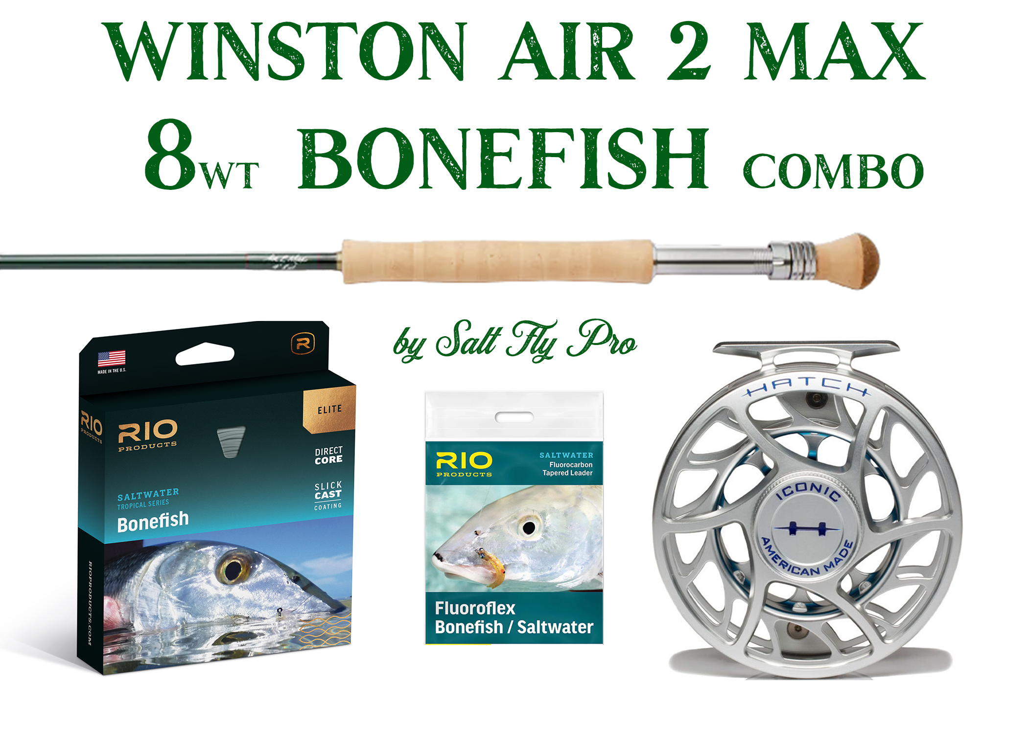 Winston AIR 2 MAX 9wt GOLDEN DORADO Fly Rod Combo Outfit - NEW!