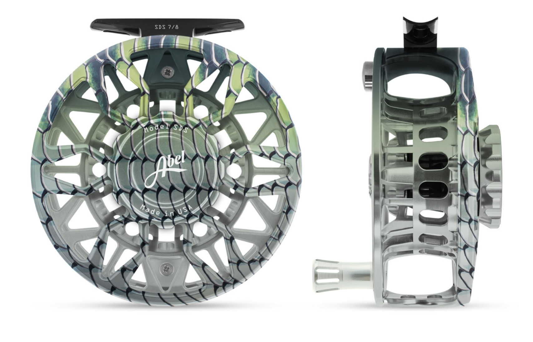 Abel SDS "Northern Lights Fade" Fly Reel - Awesome Color!