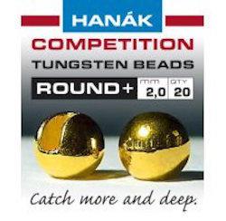 Hanak Round+ Slotted Tungsten Beads