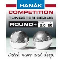 Hanak Round+ Slotted Tungsten Beads