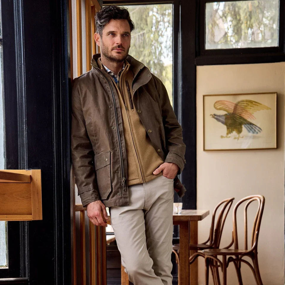 Tom Beckbe Tensaw Jacket in Tobacco Brown