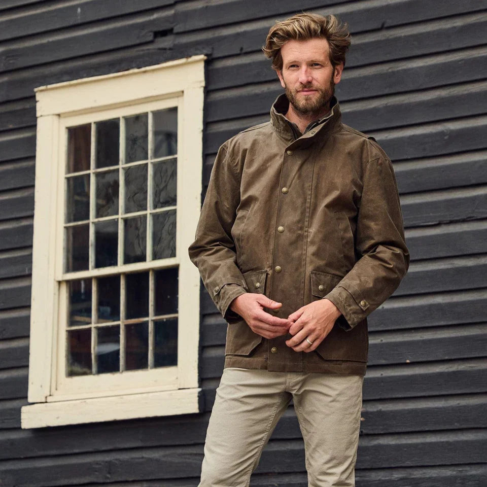 Tom Beckbe Tensaw Jacket in Tobacco Brown