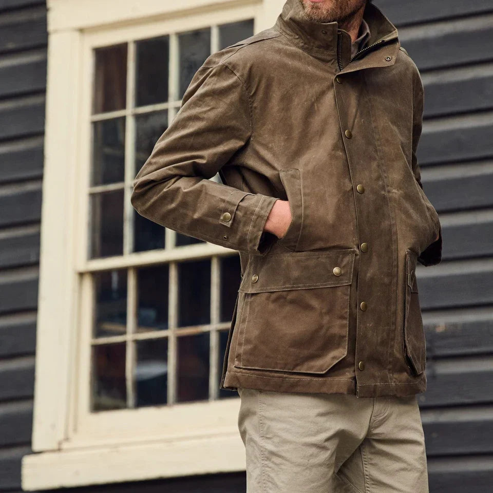 Tom Beckbe Tensaw Jacket in Tobacco Brown