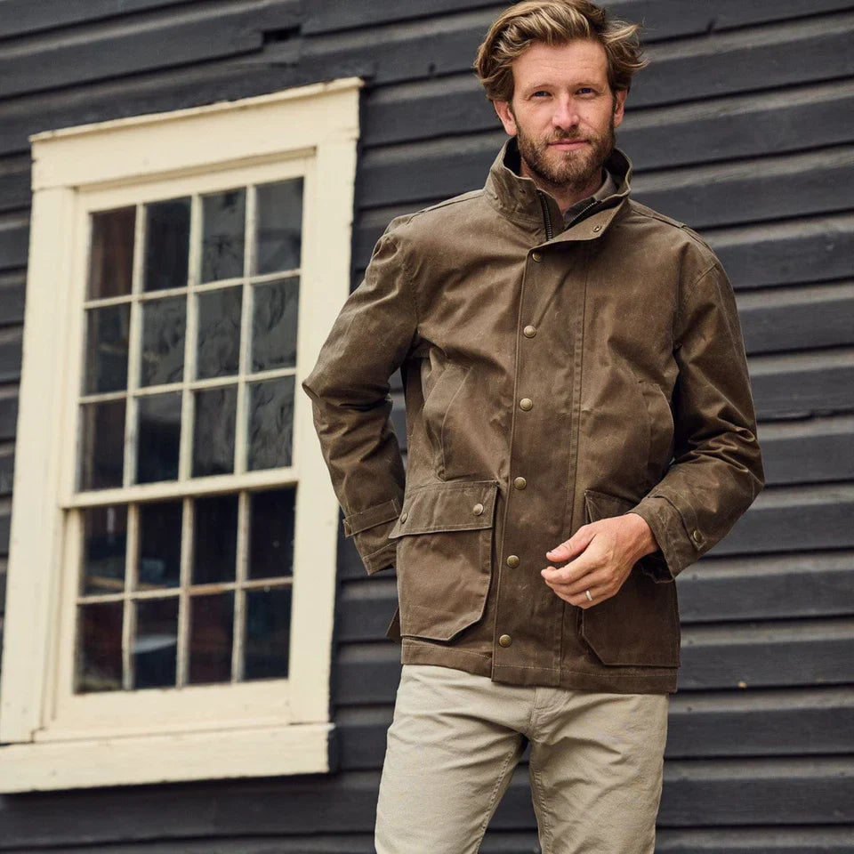 Tom Beckbe Tensaw Jacket in Tobacco Brown