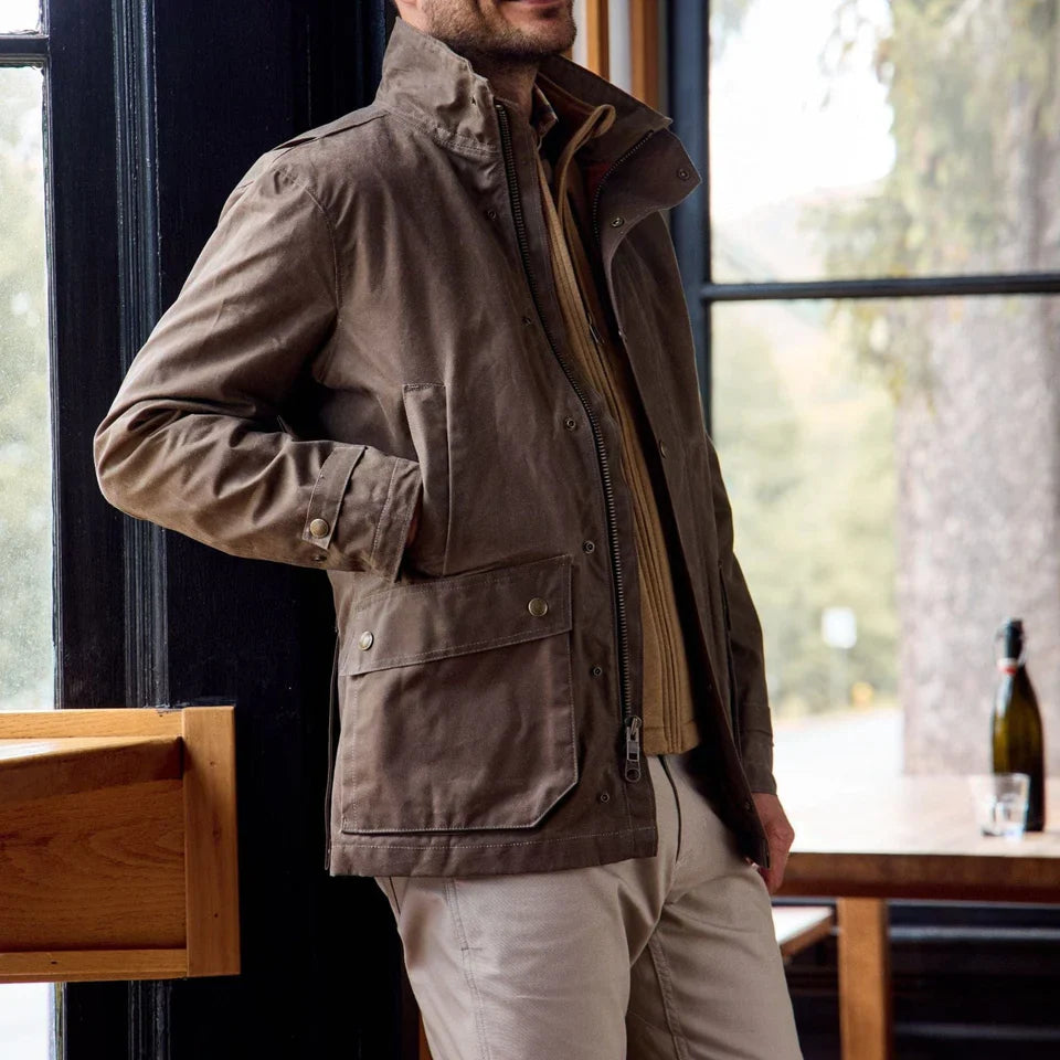 Tom Beckbe Tensaw Jacket in Tobacco Brown