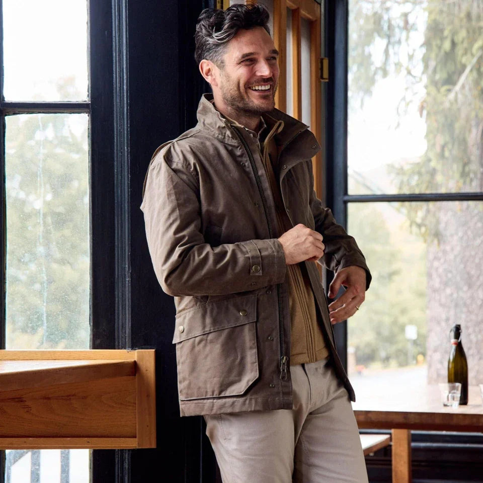 Tom Beckbe Tensaw Jacket in Tobacco Brown