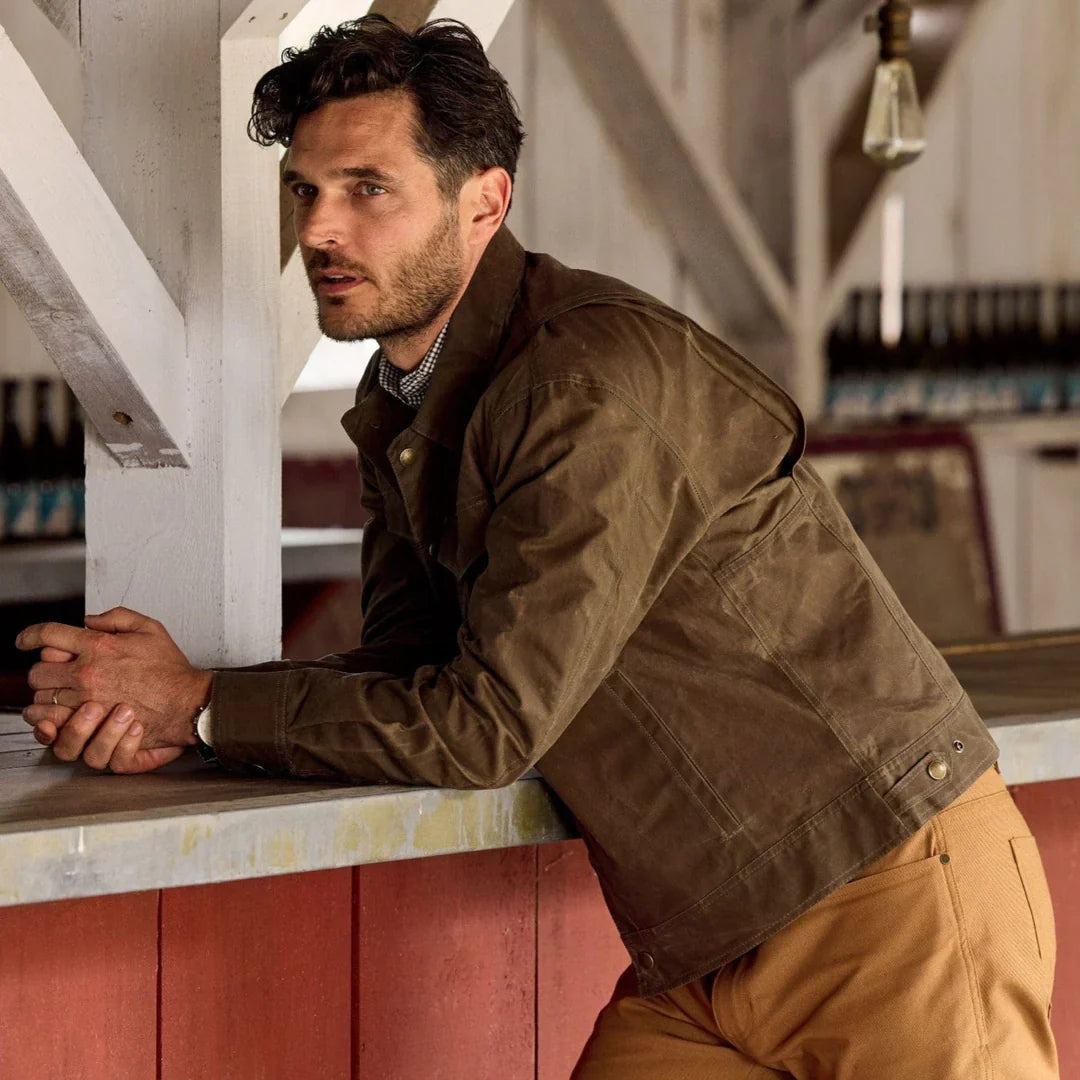 Tom Beckbe Chatom Jacket in Tobacco Brown