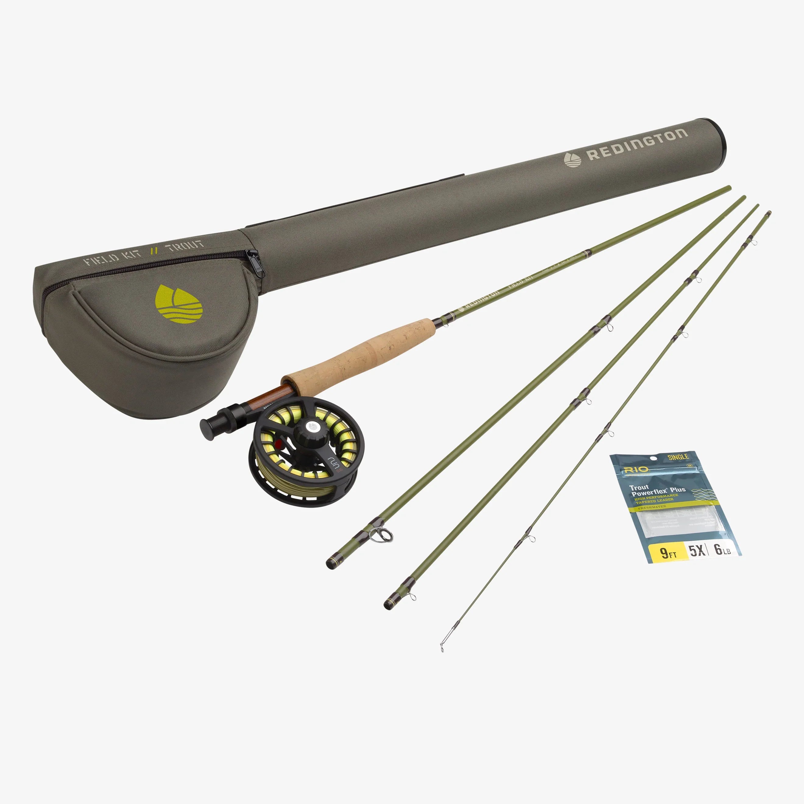 Redington TROUT 5wt Field Kit Fly Rod & Reel Combo w/ Case