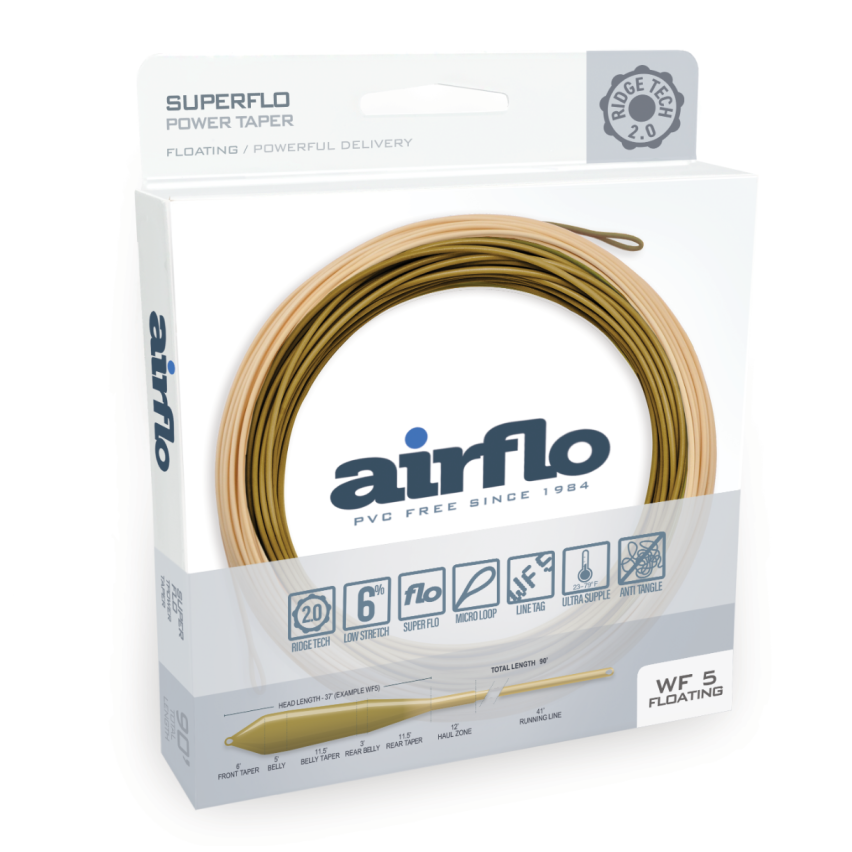 Airflo Superflo Power Taper Fly Line - Ridge 2.0