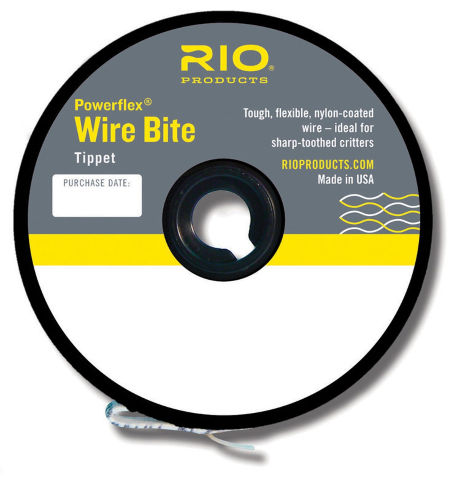 RIO Powerflex Wire Bite Tippet Guide Spool 50ft