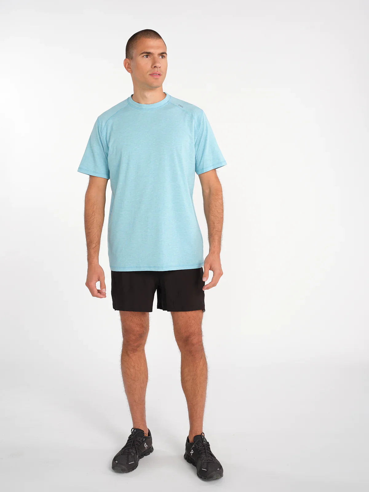 Tasc Carrollton Fitness T-Shirt in Radiant Blue Heather - NEW!