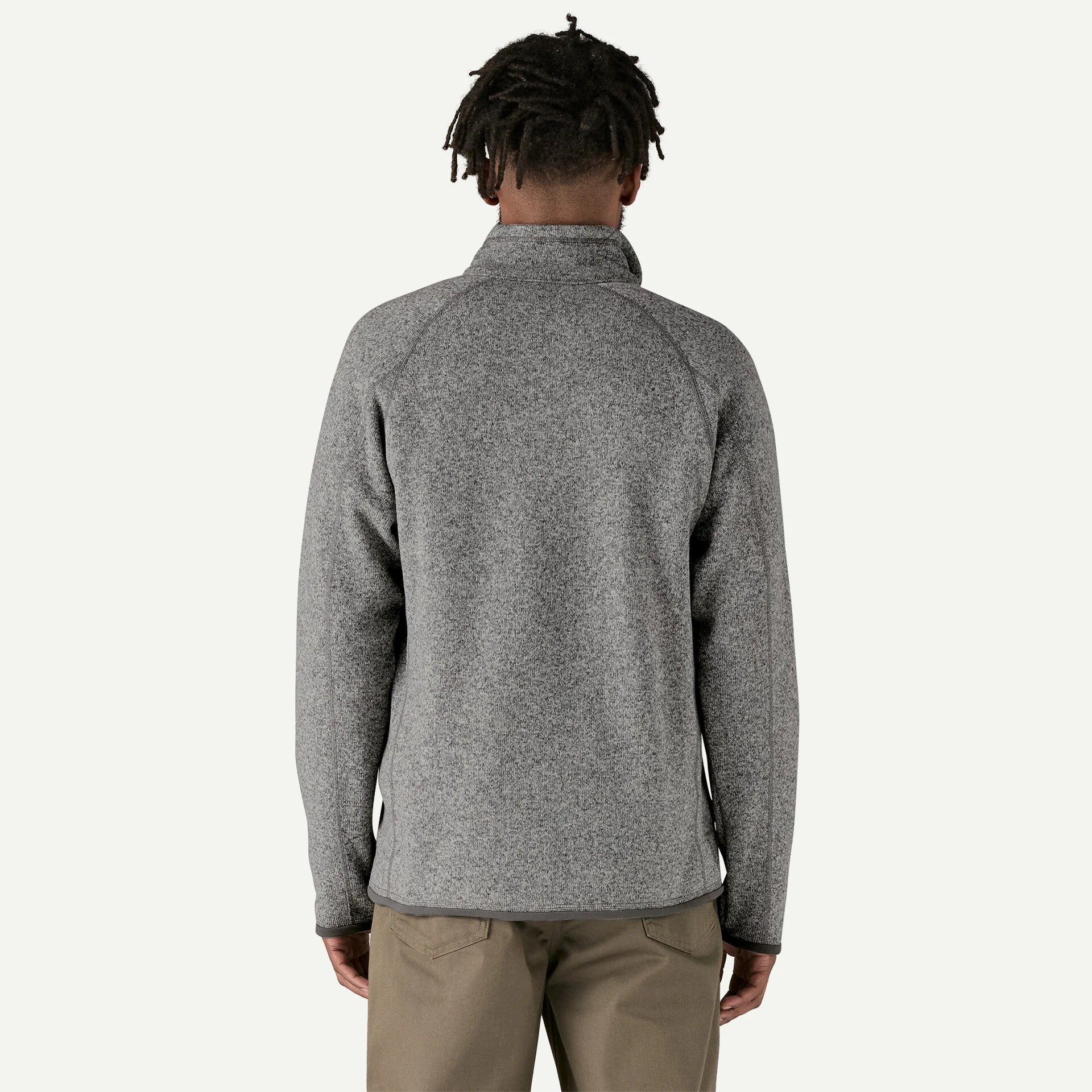 Patagonia Men's Better Sweater 1/4-Zip Fleece in Stonewash Grey
