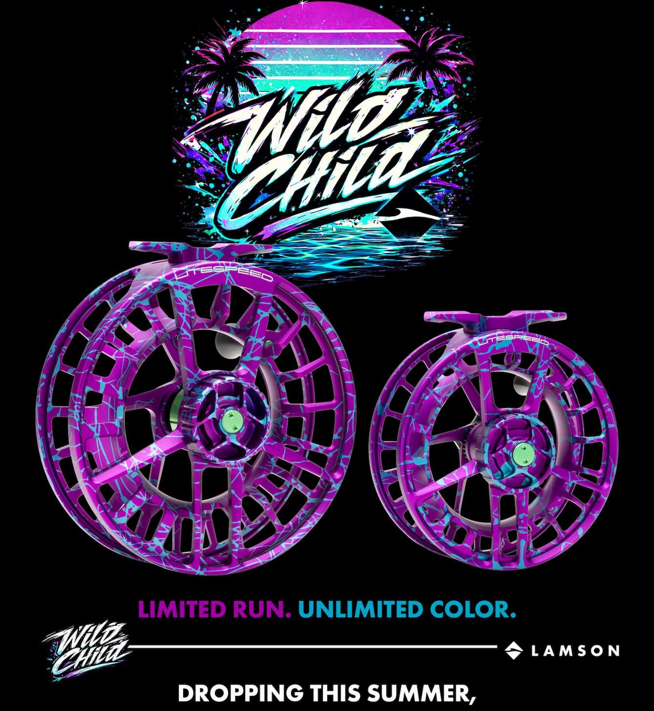 Lamson Litespeed F5 Purple "Wild Child" Special Edition Reels - New!
