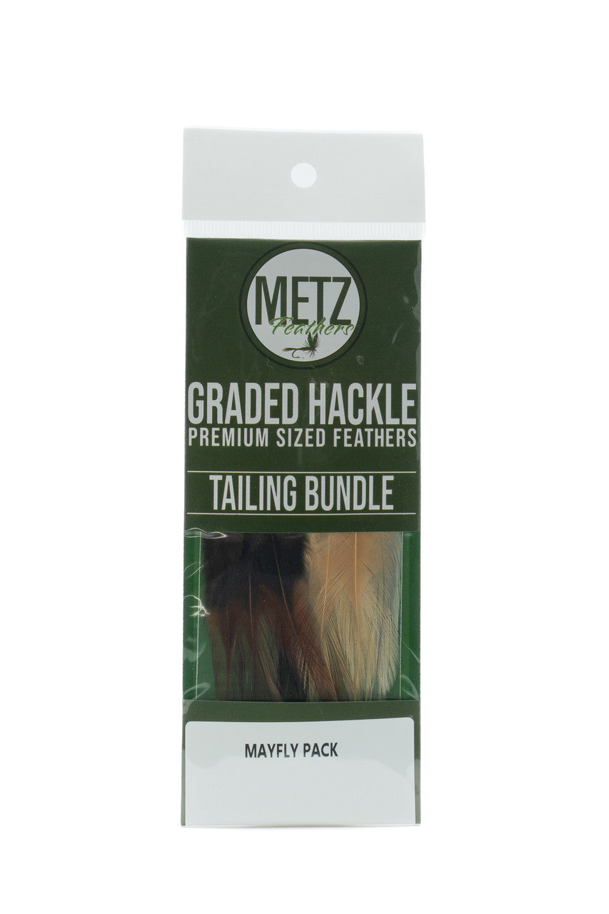 Metz Hackle Tailing Bundle 3-Pack - Mayfly
