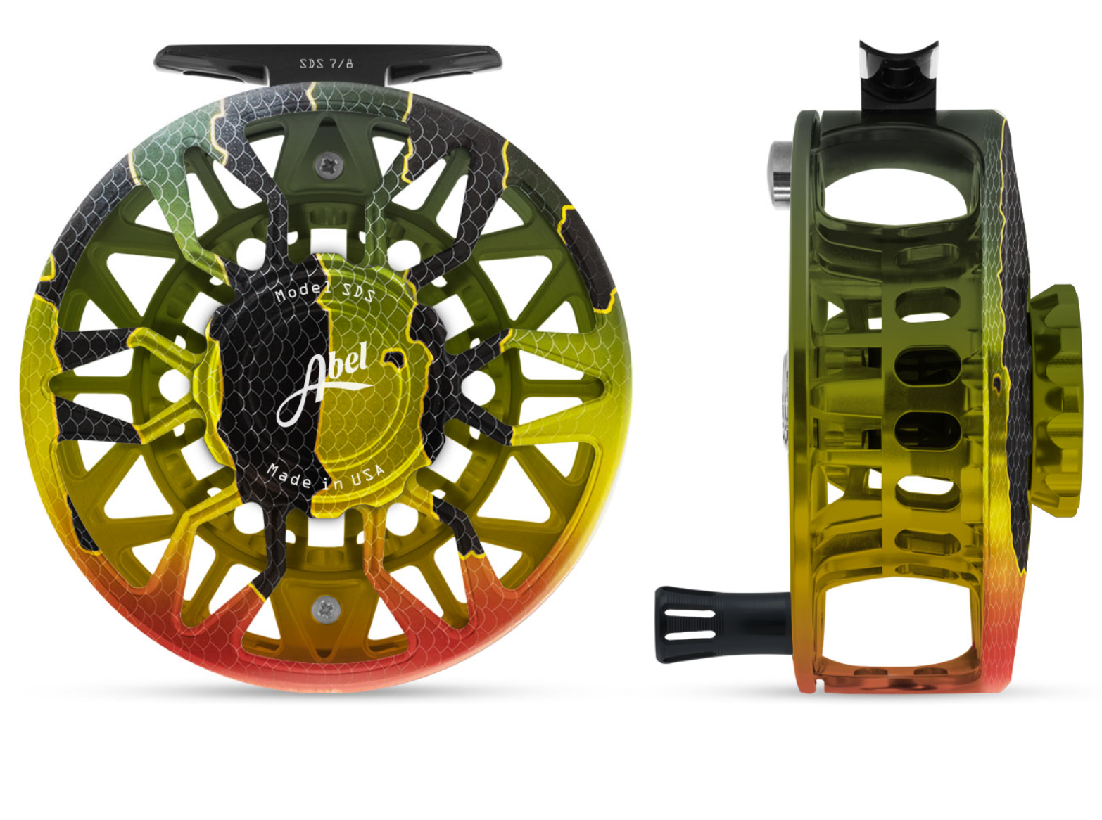 abel sds 7 8 fly reel Abel SDS Peacock Bass Fly Reel – TroutPro