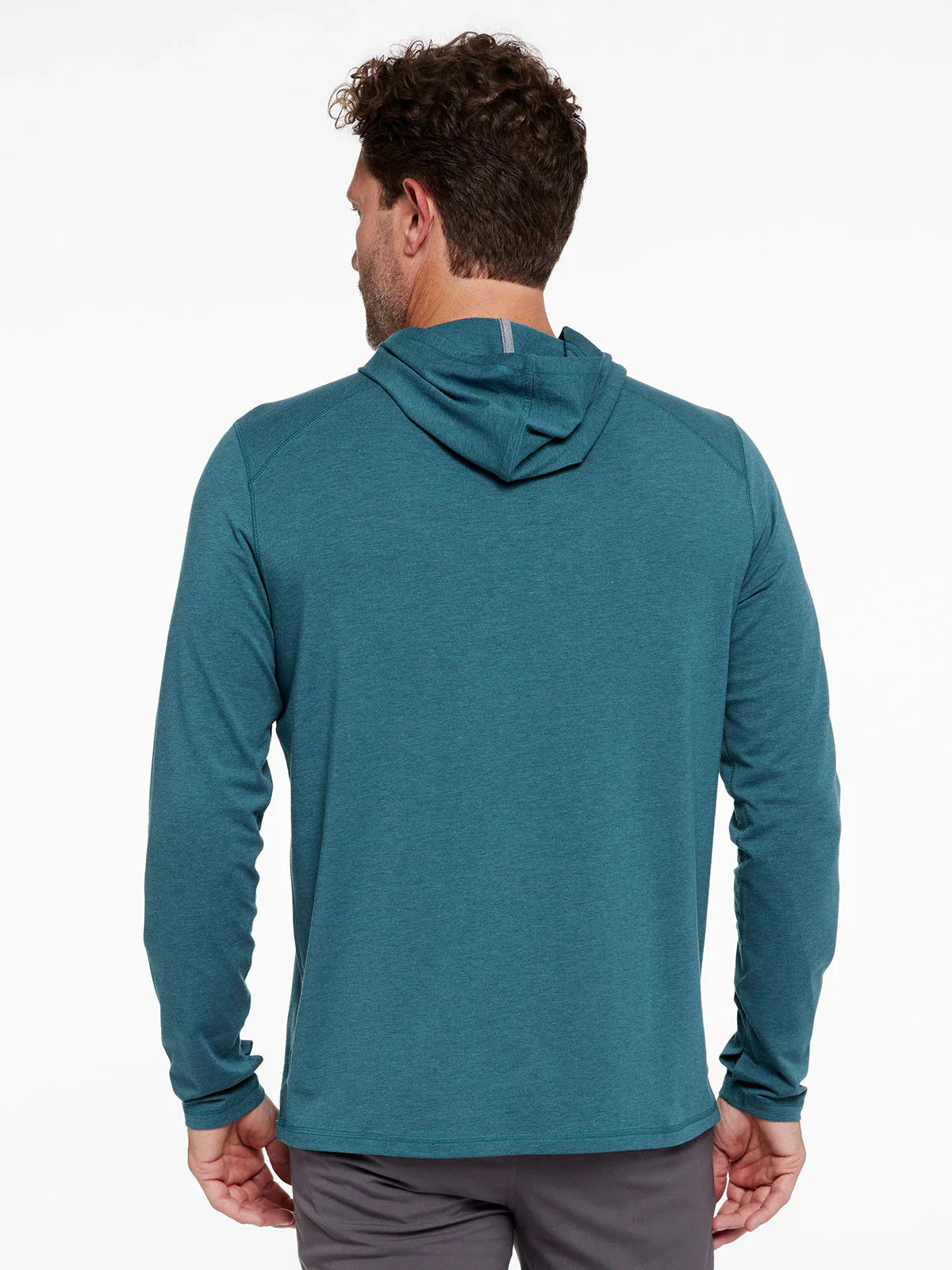 Tasc Carrollton Lightweight Fitness Hoodie in Mallard Green Heather - NEW!