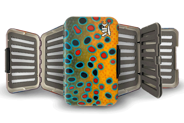 MFC Poly Fly Box Maddox's Brown Trout Skin XI