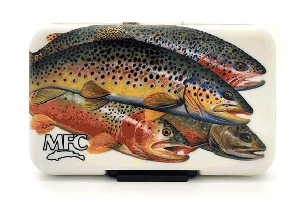 MFC Poly Fly Box Maddox's Brown Trout Skin XI
