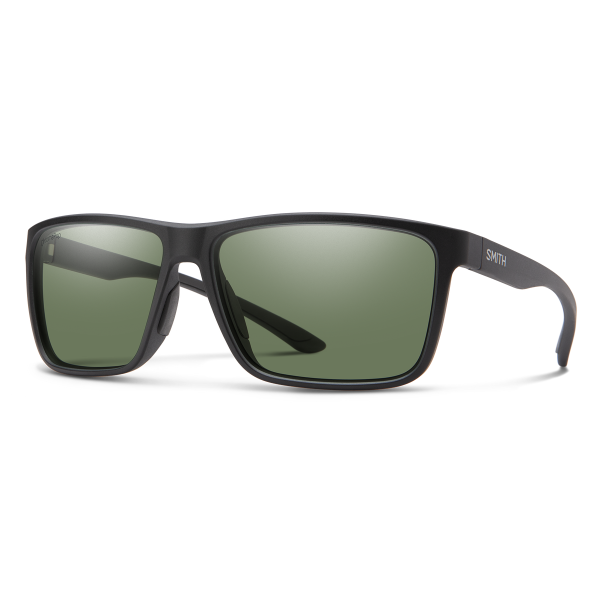 Smith Riptide Matte Black with ChromaPop Gray Green Lens