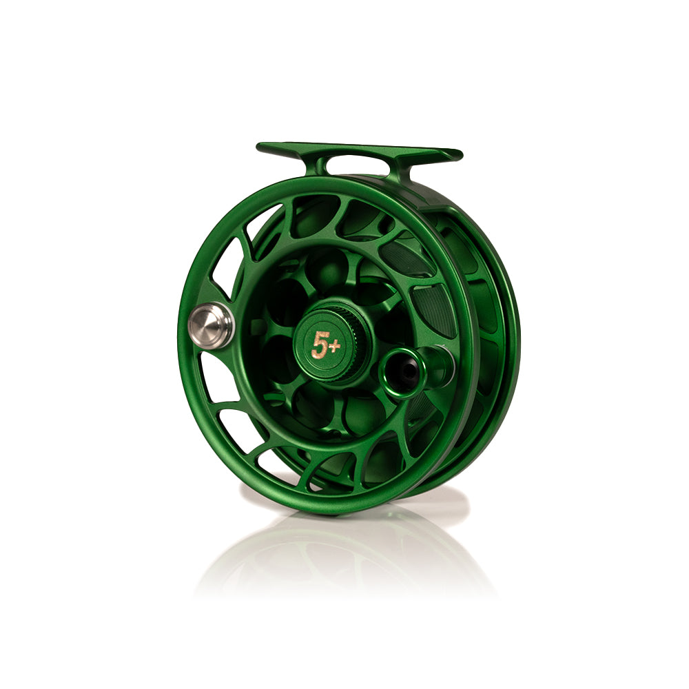 Hatch Iconic 5+ Plus Green Special Limited Edition Fly Reels - Artist Collaboration with Drew Wilson