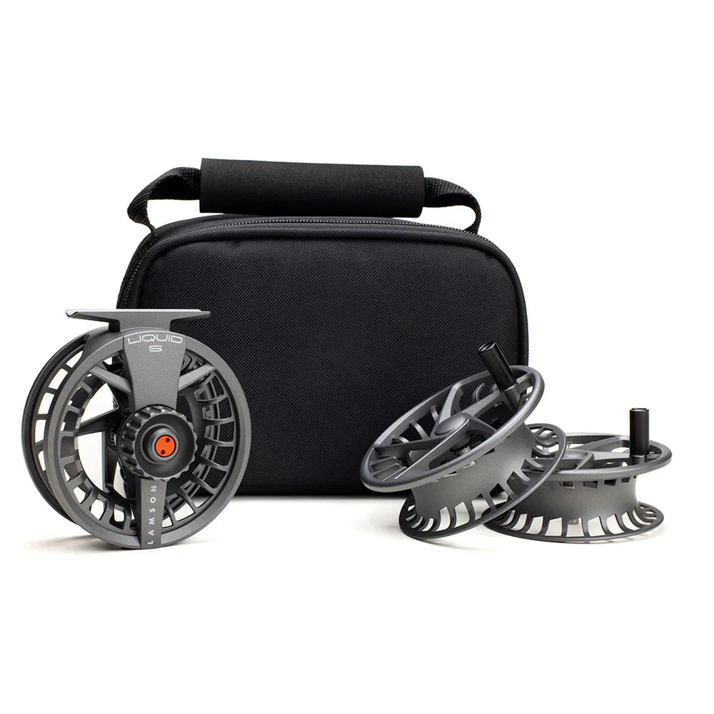 Lamson Liquid S Fly Reels in Smoke Grey