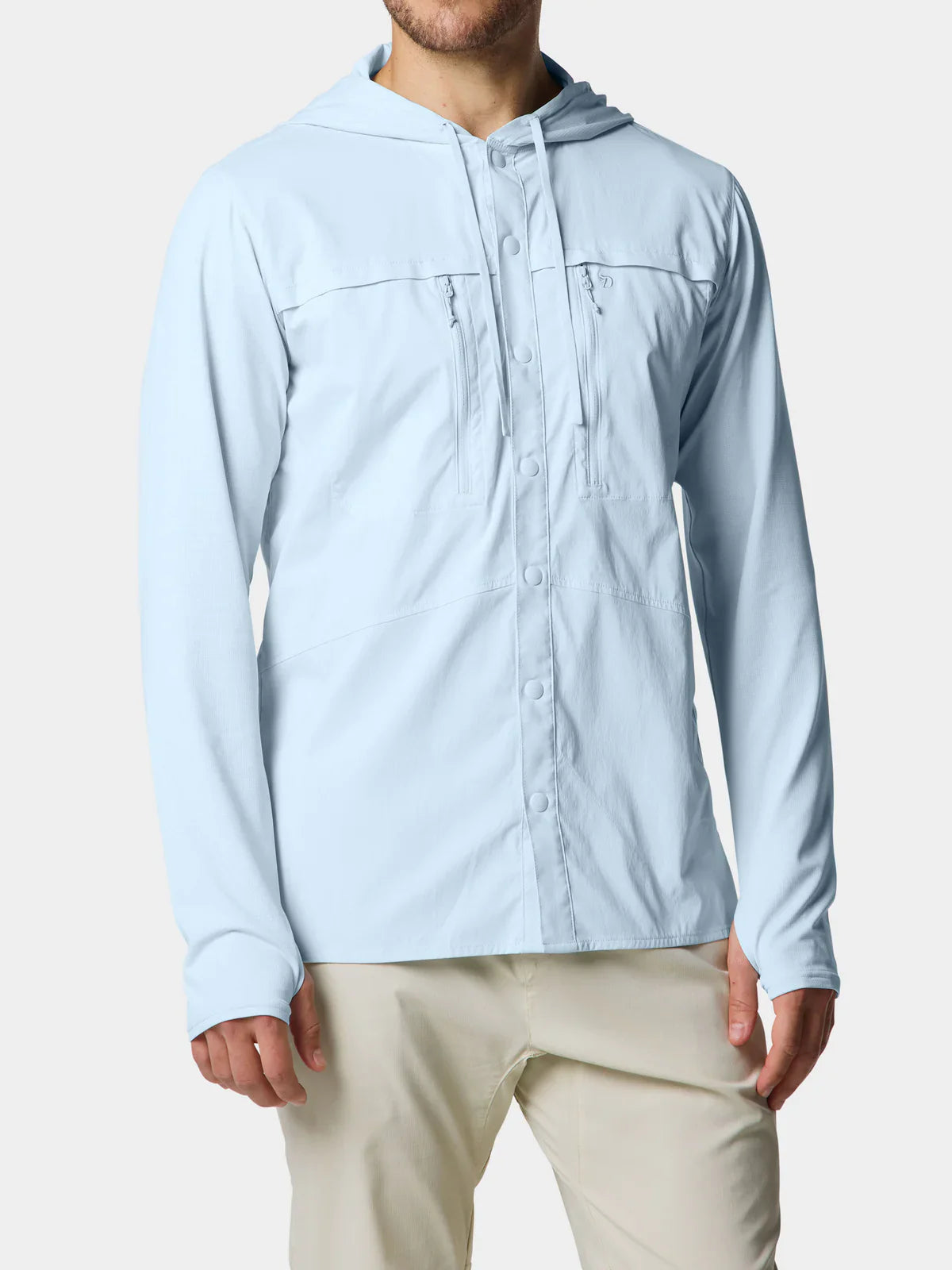 Duck Camp Men’s Hybrid Guide Hoodie in Ice Water Blue - New!